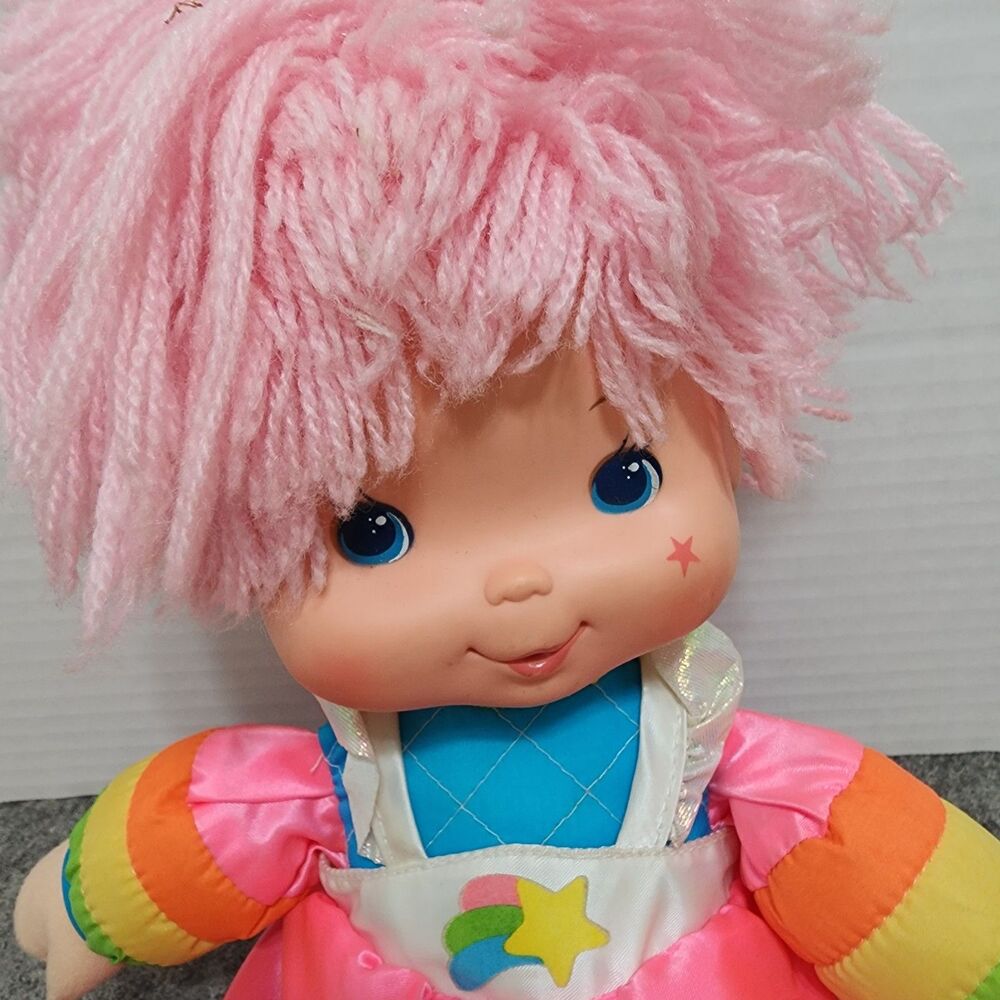 VTG 1983 Rainbow Brite Tickled Pink Plush Doll Mattel Hallmark